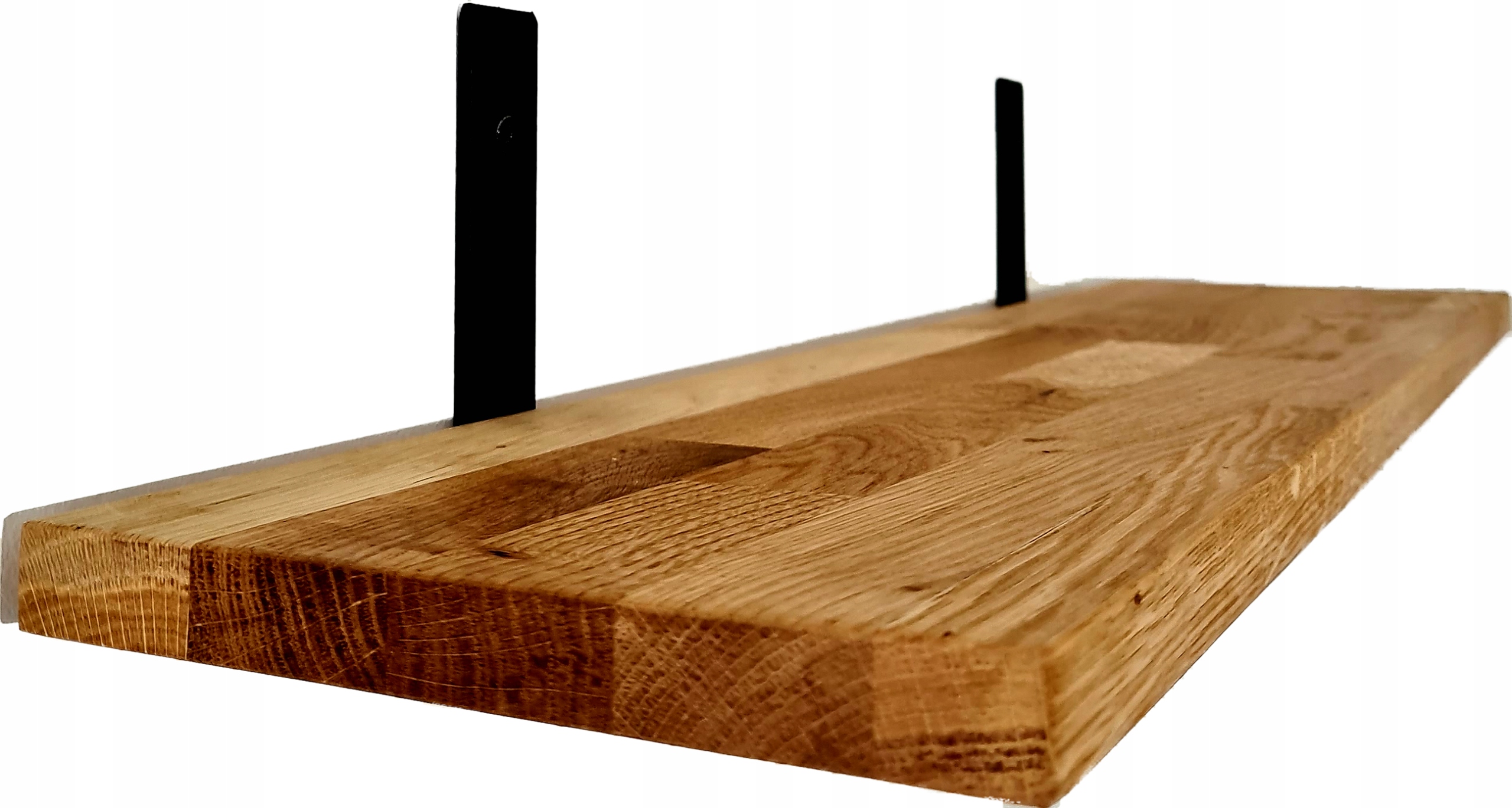 

Półka dębowa, ścienna, wisząca, Lite drewno 60cm