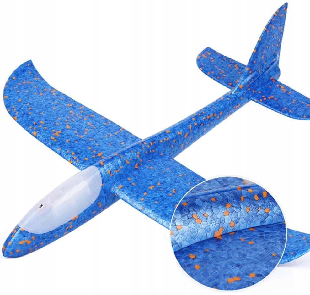 

Samolot Styropianowy Styropianu 48 CM Świecący Led