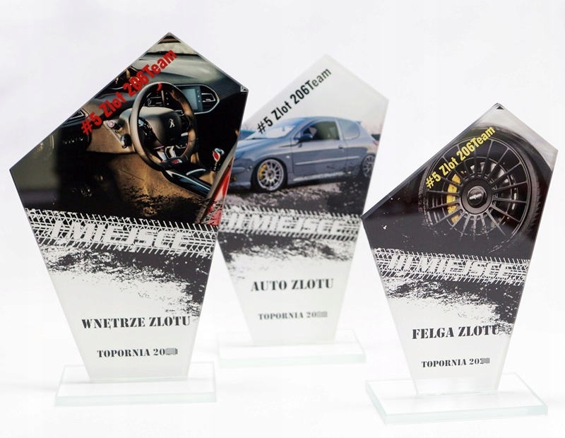 tania Statuetka szklana Z NADRUKIEM NA SZKLE 20cm Płeć nie dotyczy