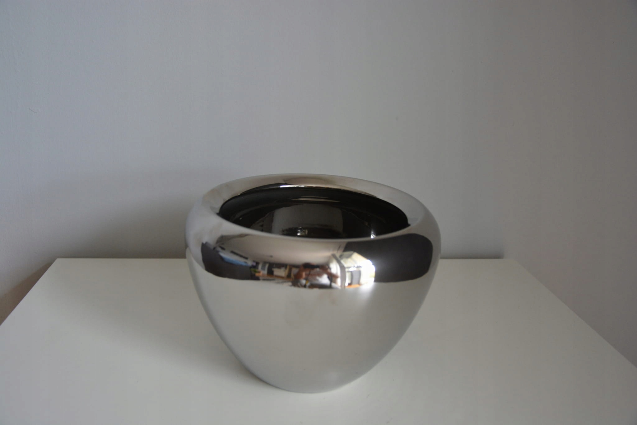 

Osłonka ceramiczna srebrna 16x12 cm