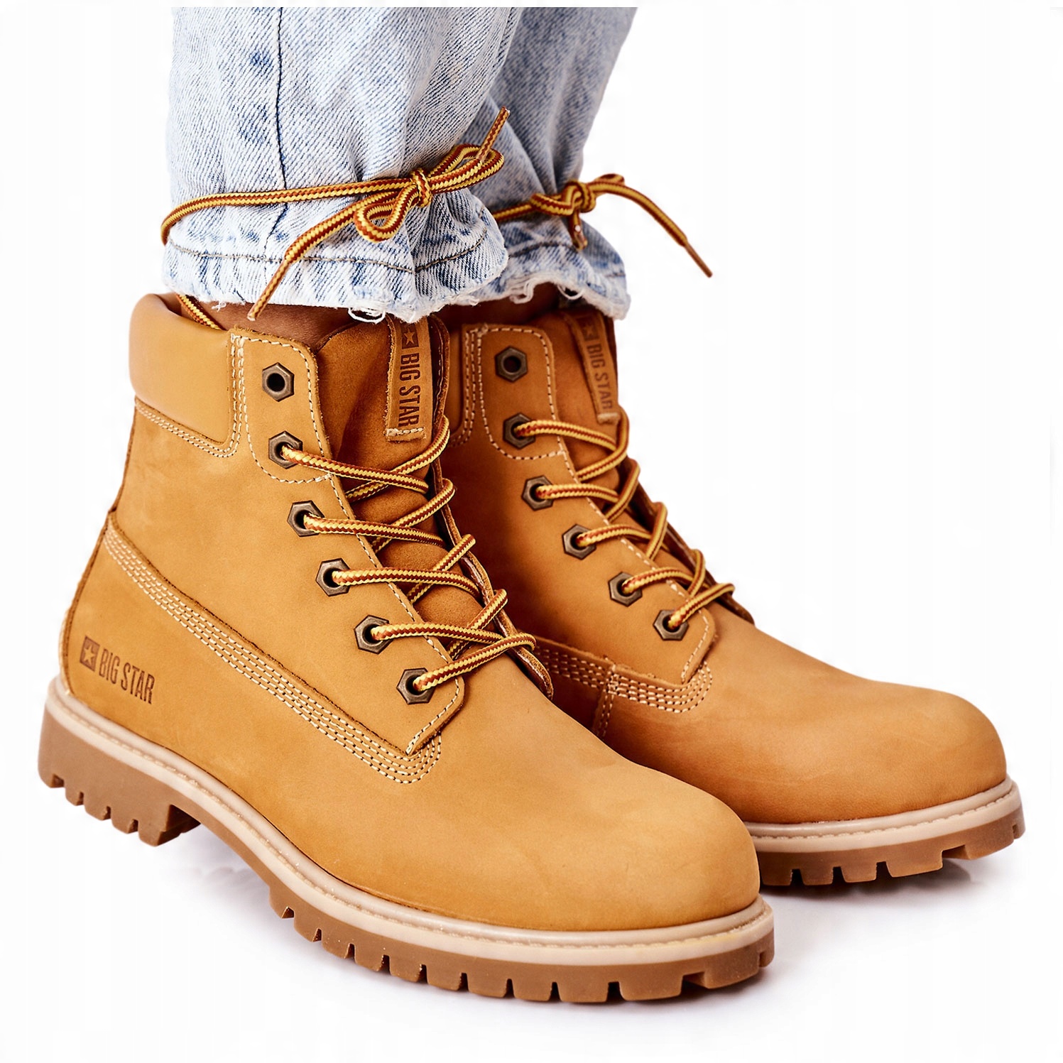

Trapery Botki Workery Bigstar II274447 Camel 41