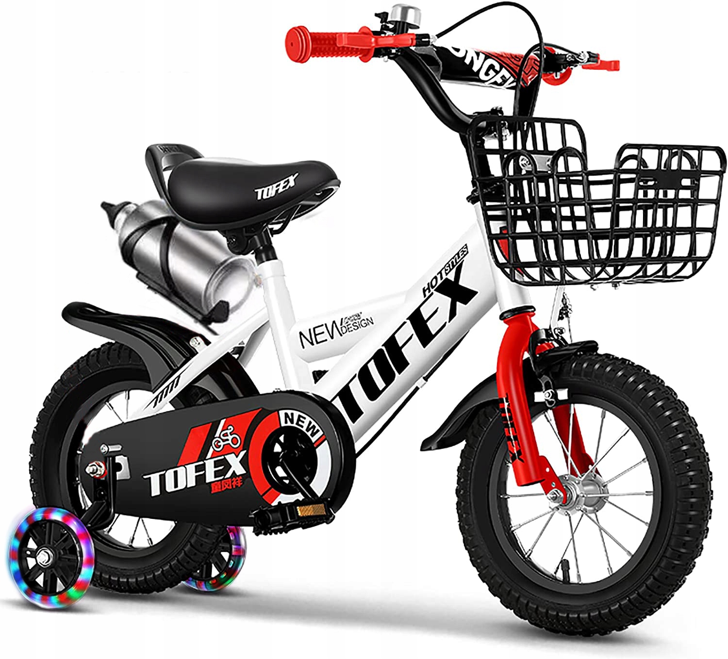 

Rowerek Dla Dzieci 12" Rower Bmx Koszyk Kółka Led