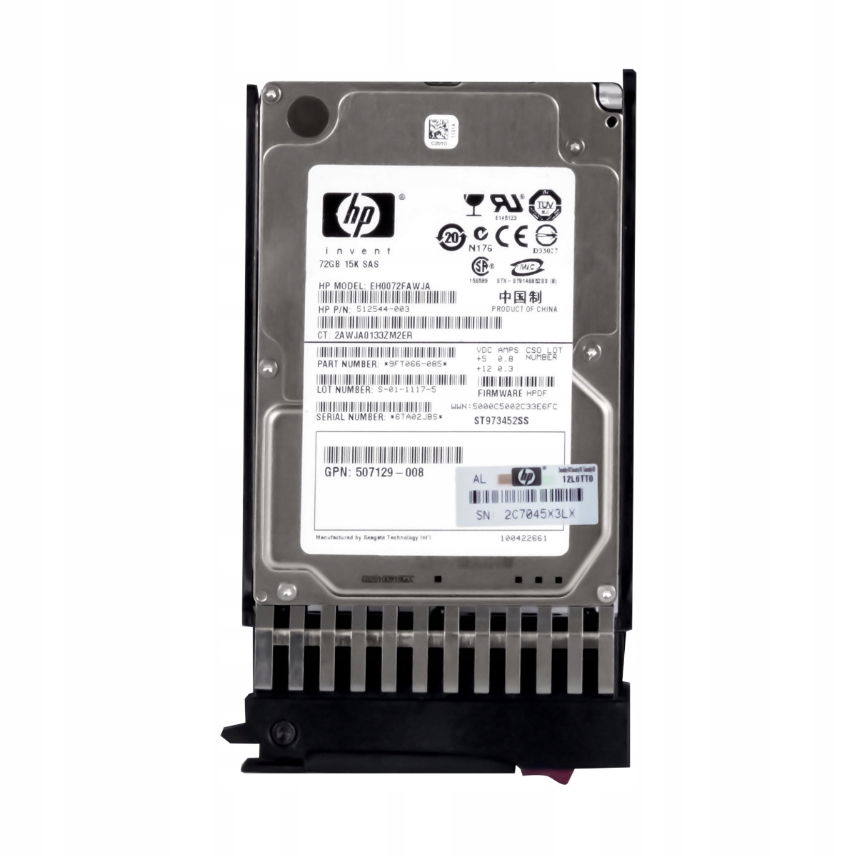 Hp 512544-003 72GB SAS-2 15K 16MB 2.5'' EH0072FAWJA
