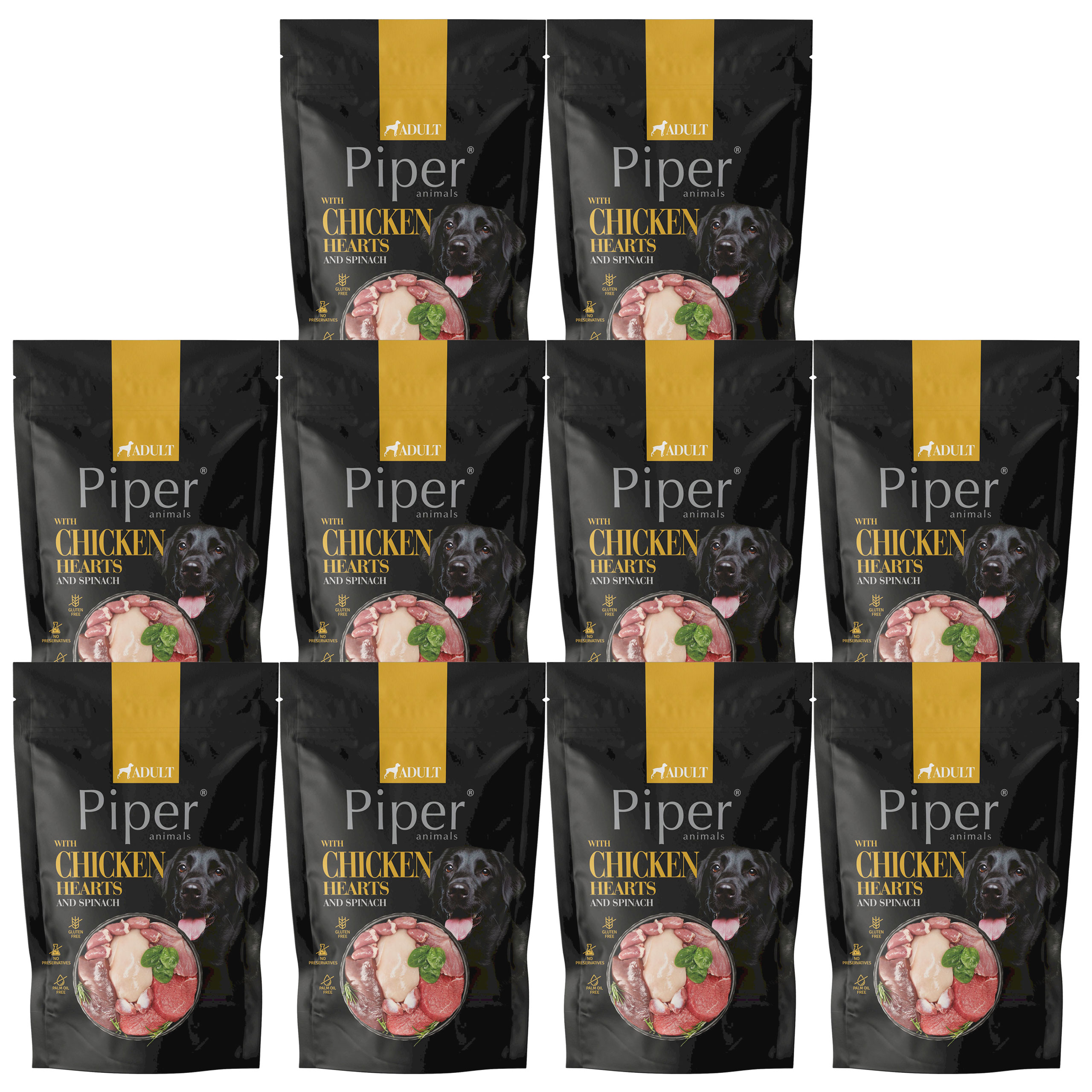 Piper Krmivo mokré pro psa Dolina Noteci Kuřecí špenát 10 x 500 g