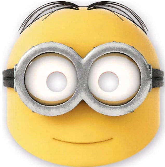 

Maski Papierowe Minionki Urodziny Party 6szt.