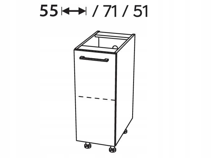 D55.1 - szafka dolna KamMono P4 Marka inna