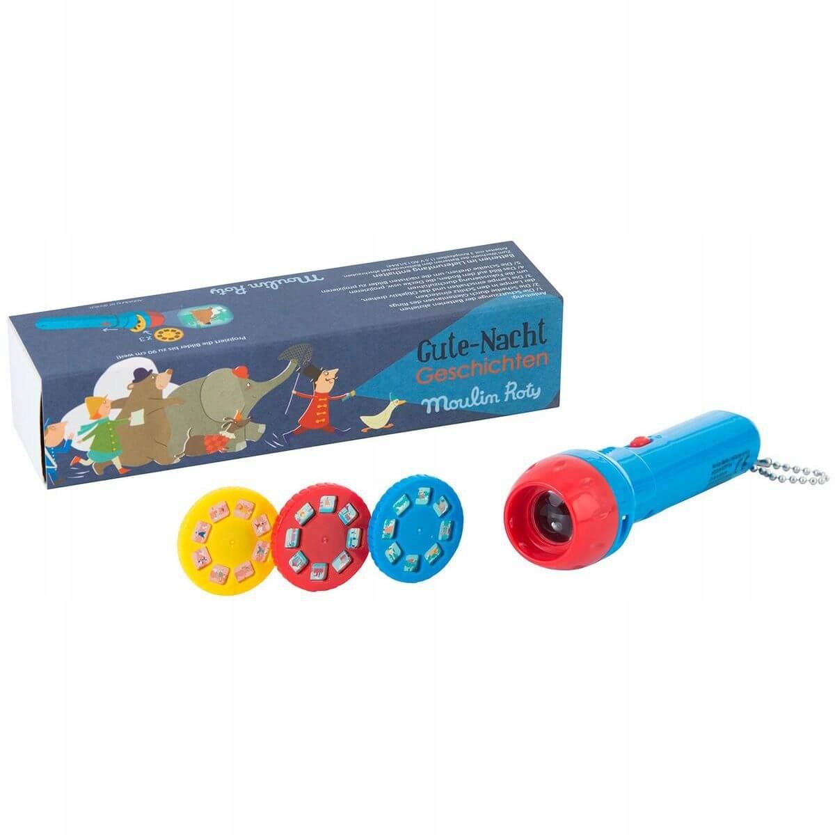 Moulin Roty Lampka projektor 3 bajki na ścianę