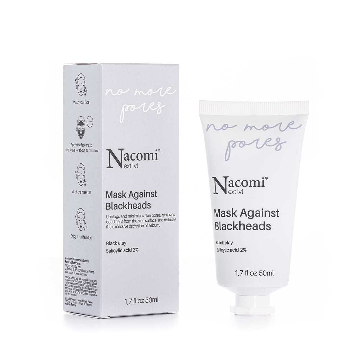 

Nacomi Next Level Maska przeciw zaskórnikom, 50ml