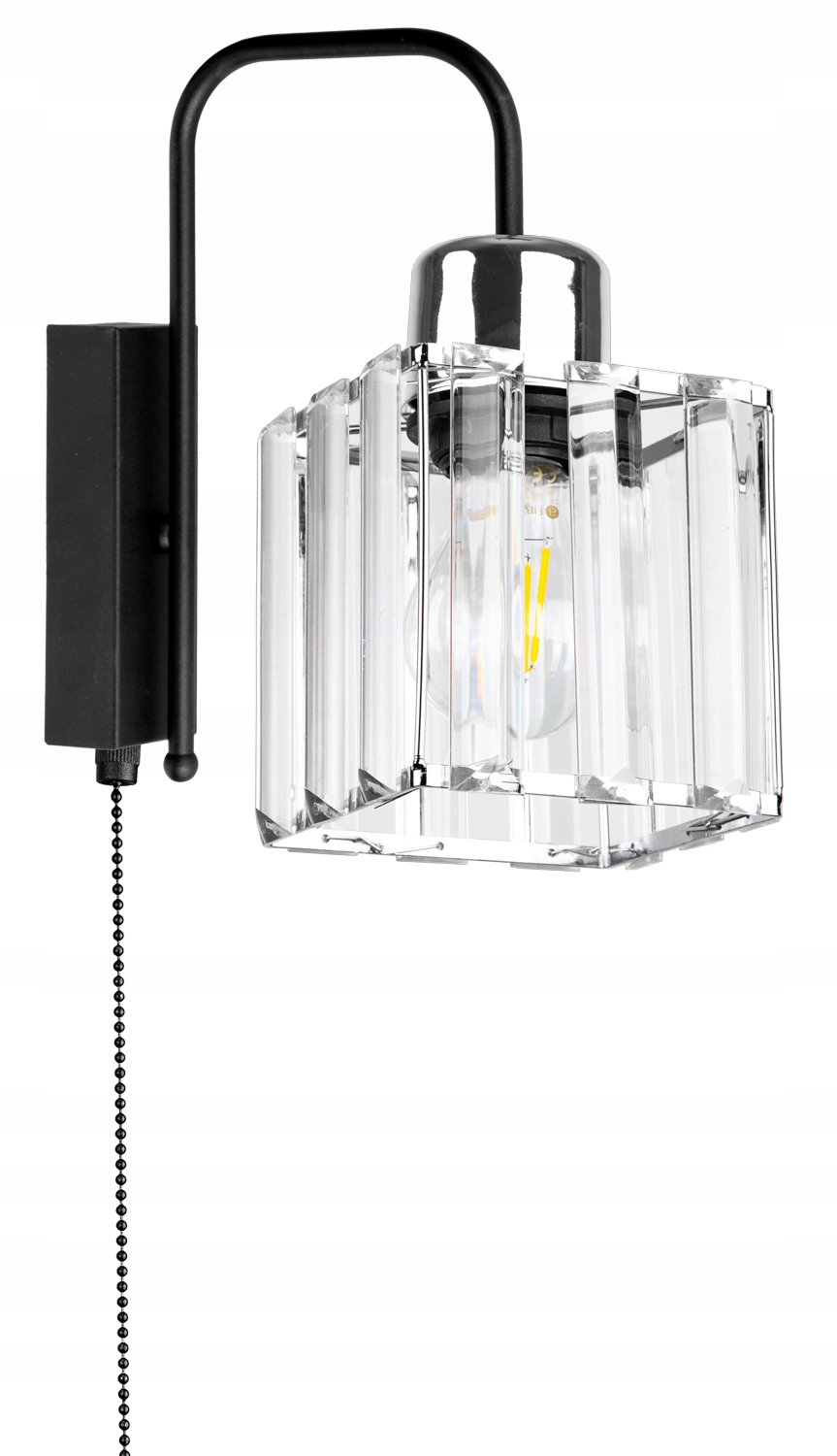 

Szklana Lampa Kinkiet Ścienny Nowoczesny Loft Led