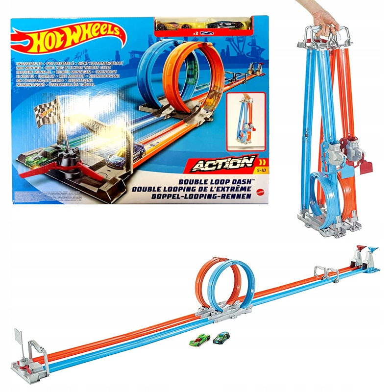 Hot Wheels City Tor Podwójna pętla zestaw GFH85
