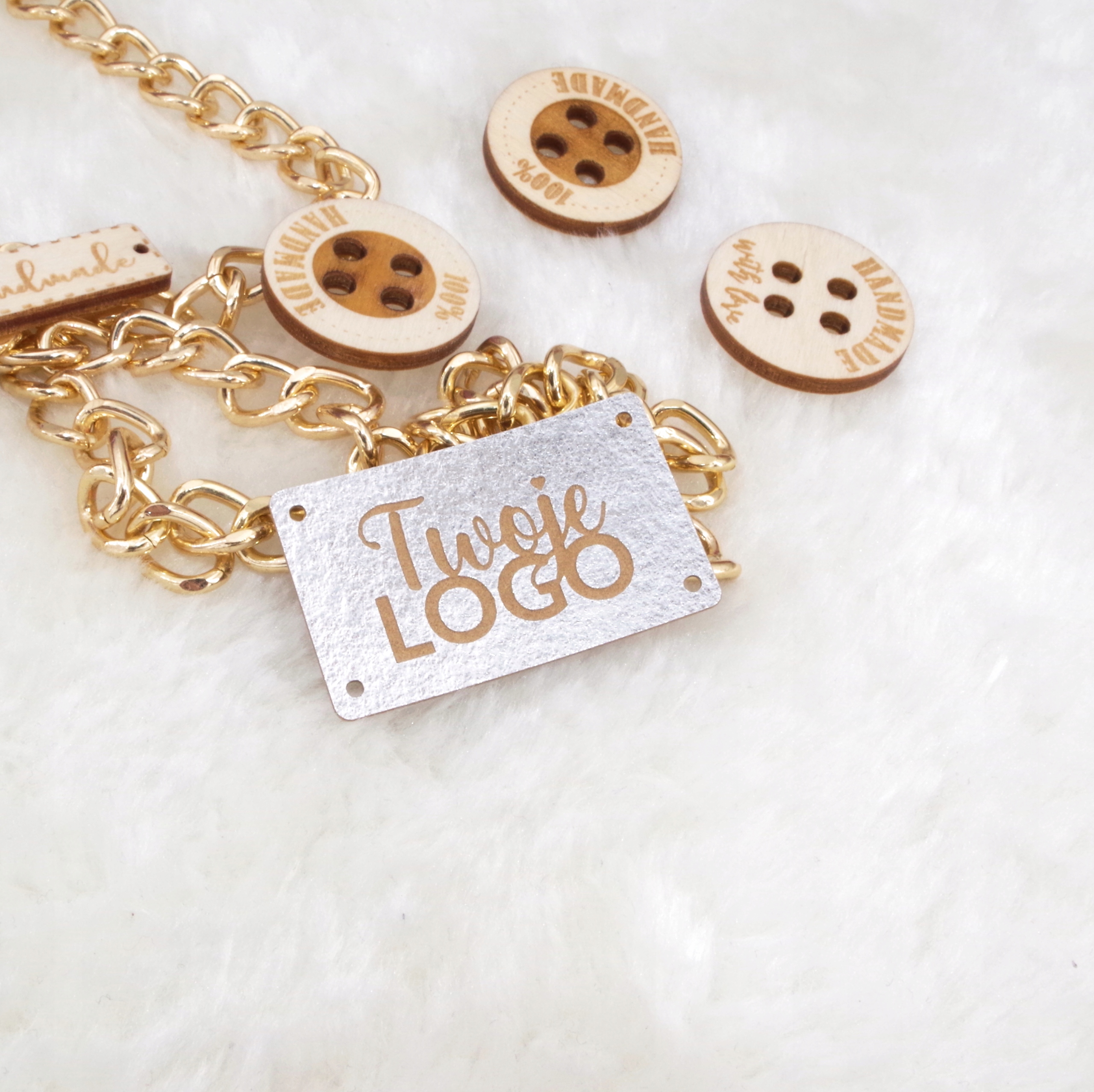 Štítek Etikety washpapa s logem 25 Ks. personalizované