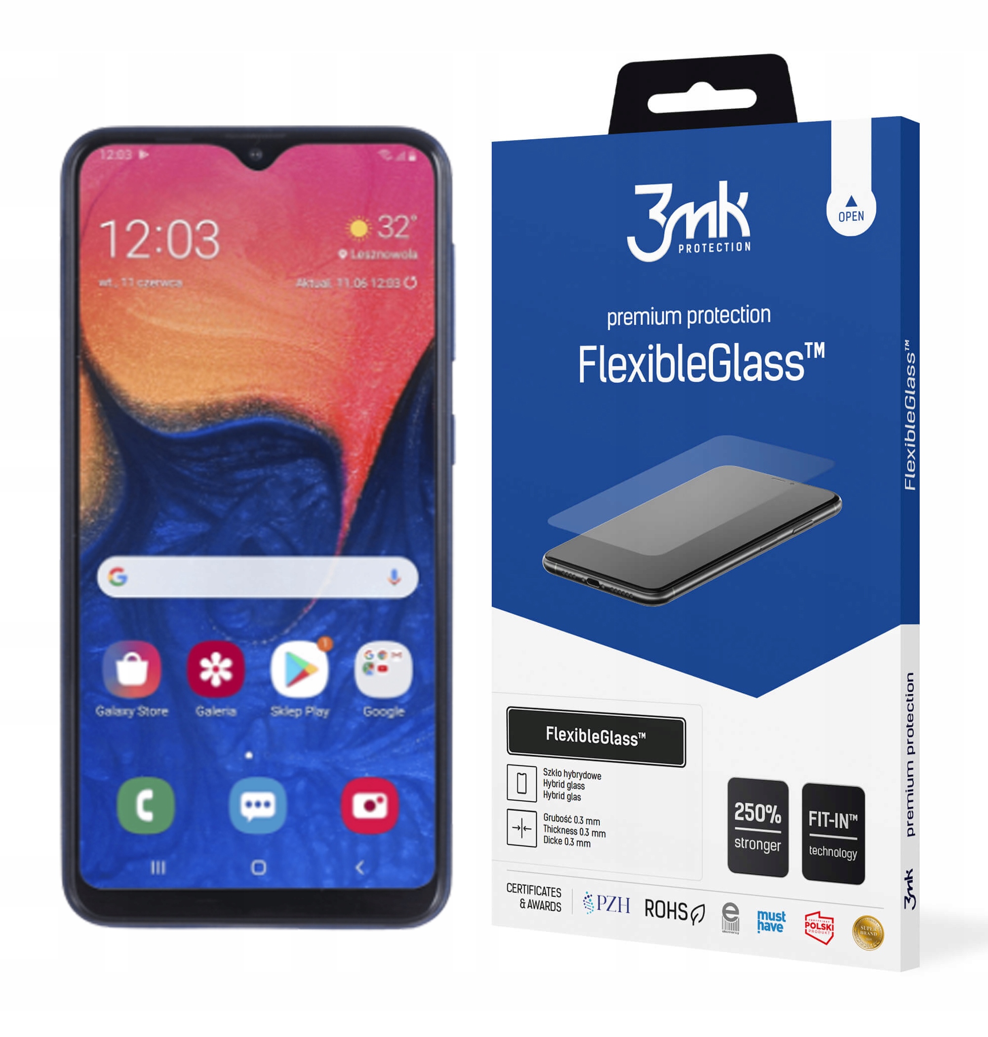 

3MK Szkło FlexibleGlass do Samsung A10