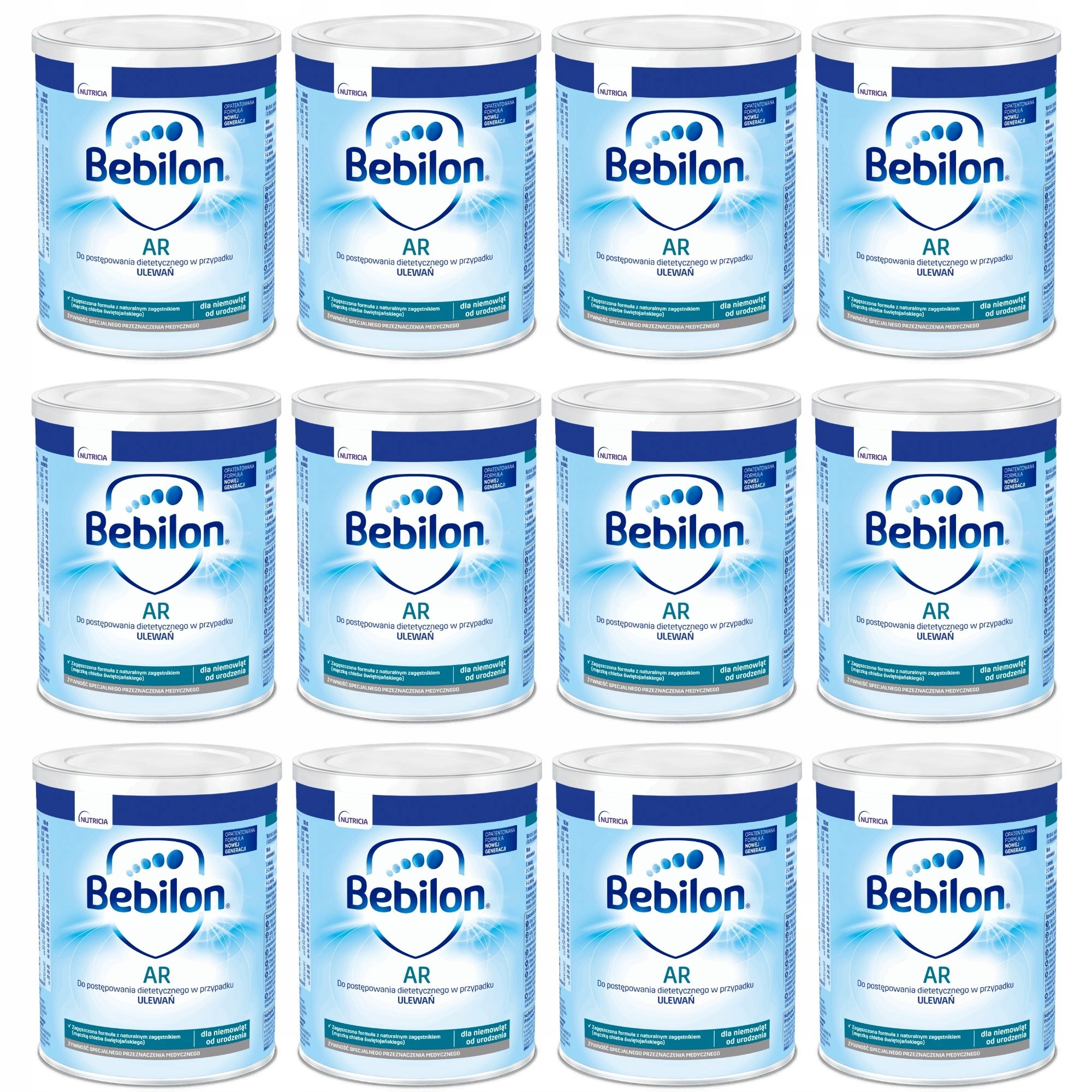 Bebilon AR 400g ZESTAW 12x 400 g na ulewanie