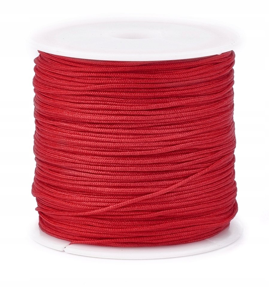 N09 0,8mm Sznurek nylonowy topliwy 30m Czerwony