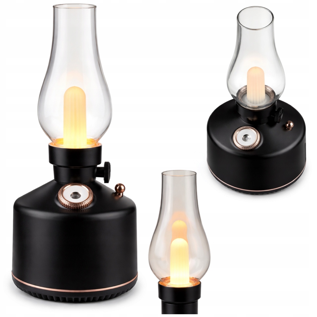 Ultrazvukový Zvlhčovač Vzduchu Vintage Retro Noční Lampa Aromaterapie