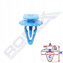 

Spinka mocowania podszybia 6,5mm Honda x5szt