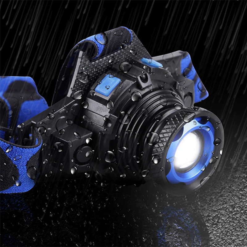 MOCNA LATARKA CZOŁOWA LED T6 TAKTYCZNA CZOŁÓWKA XL Materiał aluminium