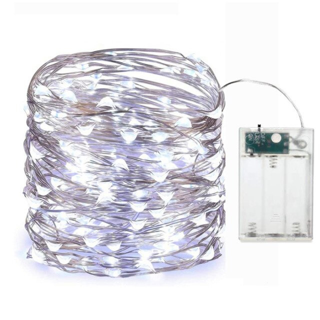 

Lampki drucik 100 led 10m biały zimny na baterię
