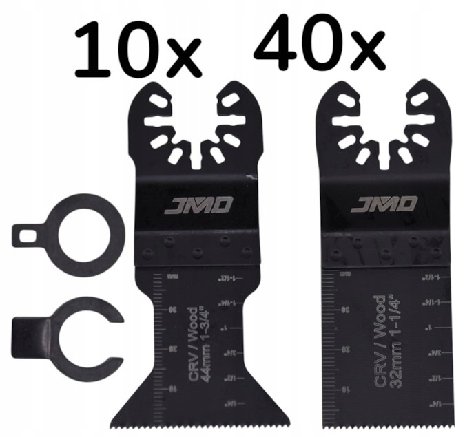 Pilový List pro multifunkční nářadí Multitool 50 Ks adaptérů Crv ze dřeva