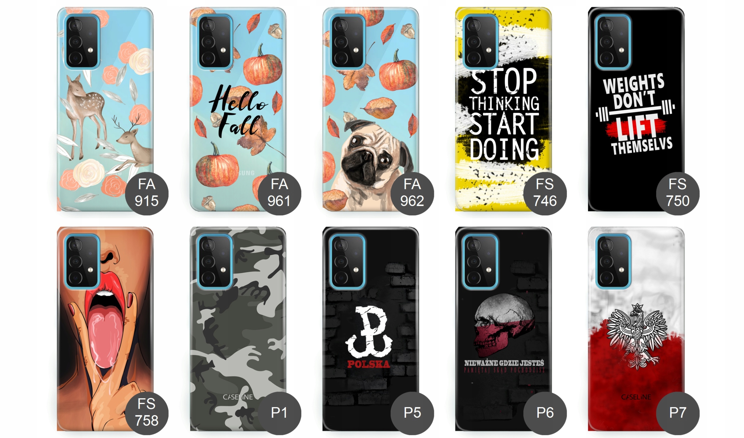 Etui do Samsung A52 5G case guma wzory