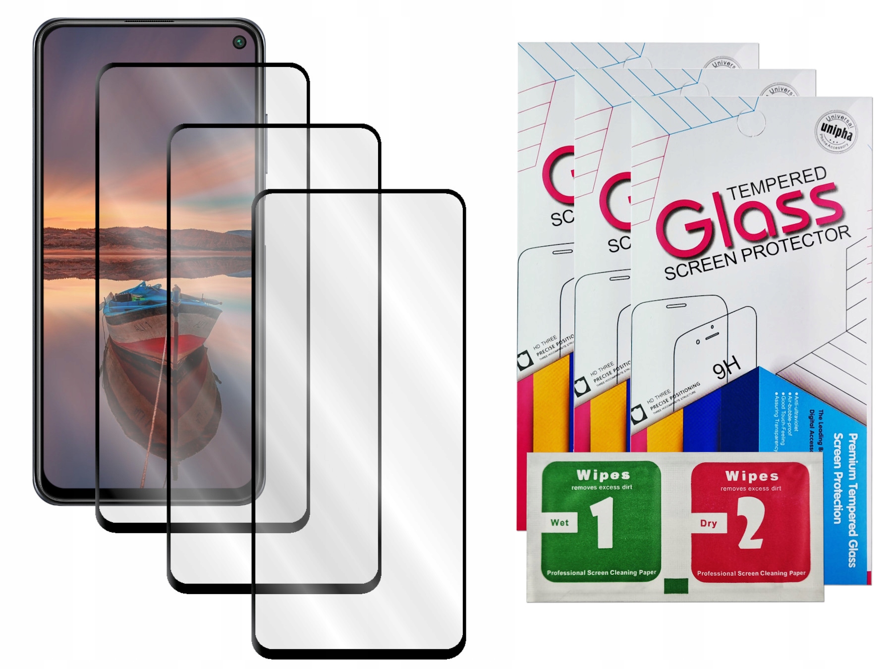 

Szkło Hartowane 5D Full Do Samsung S10E 3szt