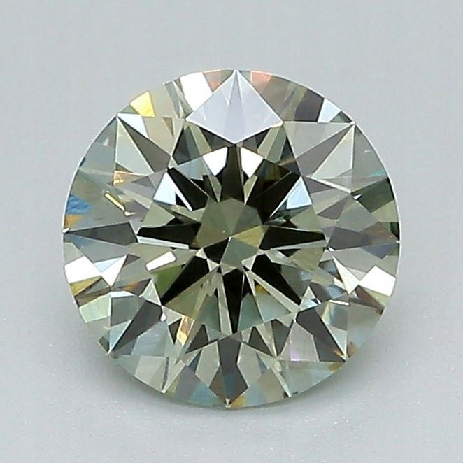Diament laboratoryjny kolorowy 1.16ct ROUND Fancy Intense Green VVS2 (IGI)