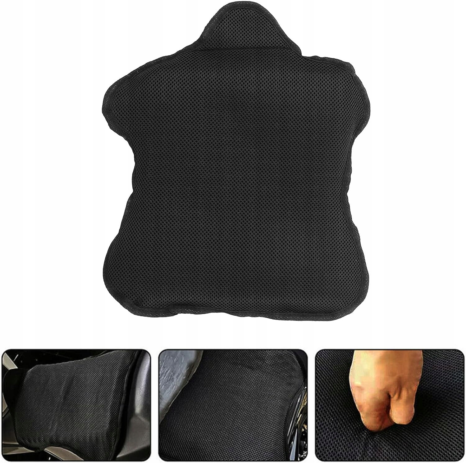 PODKŁADKA MOTOCYKLOWA Z CZARNEJ SIATKI COMFORT Dopasowanie do pojazdu produkt uniwersalny