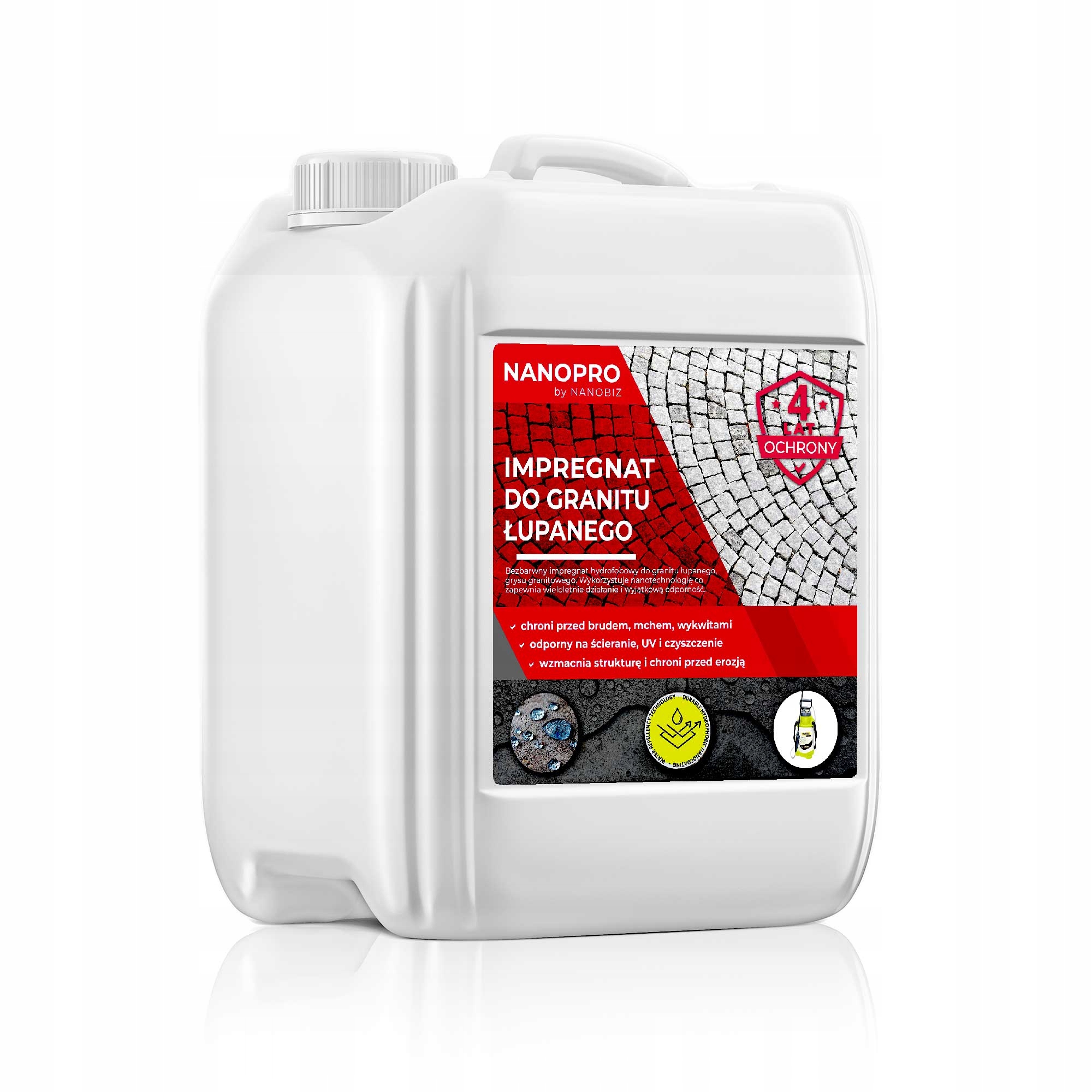 Nanopro pro impregnaci štípané žuly 5L Chrání na 4 roky