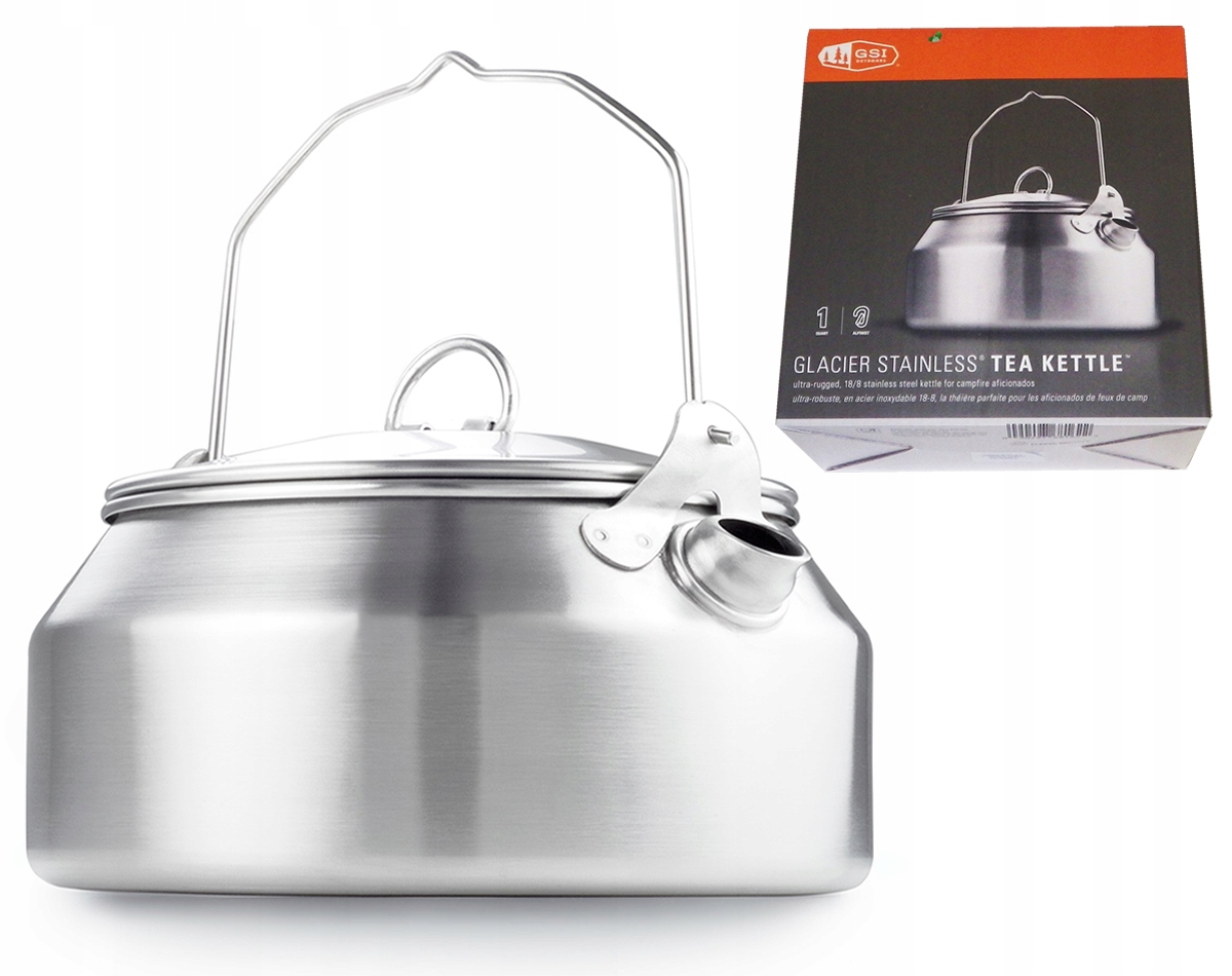 

Gsi Czajnik Glacier Stainless Tea Kettle 1L