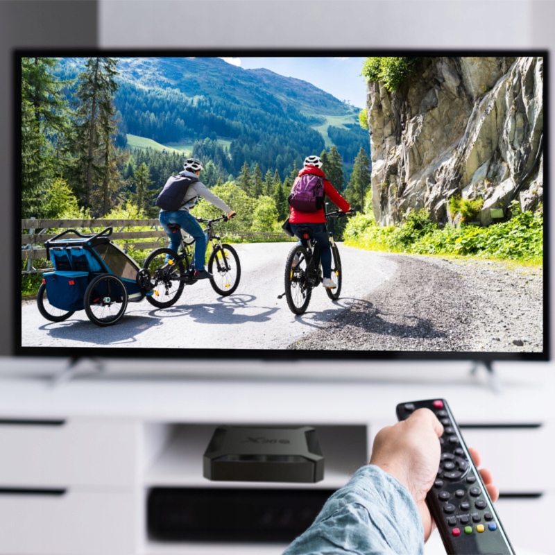 RETOO SMART TV BOX X96Q ANDROID 16 GB GENBOX 4K Formatert for DivX DVD-Video