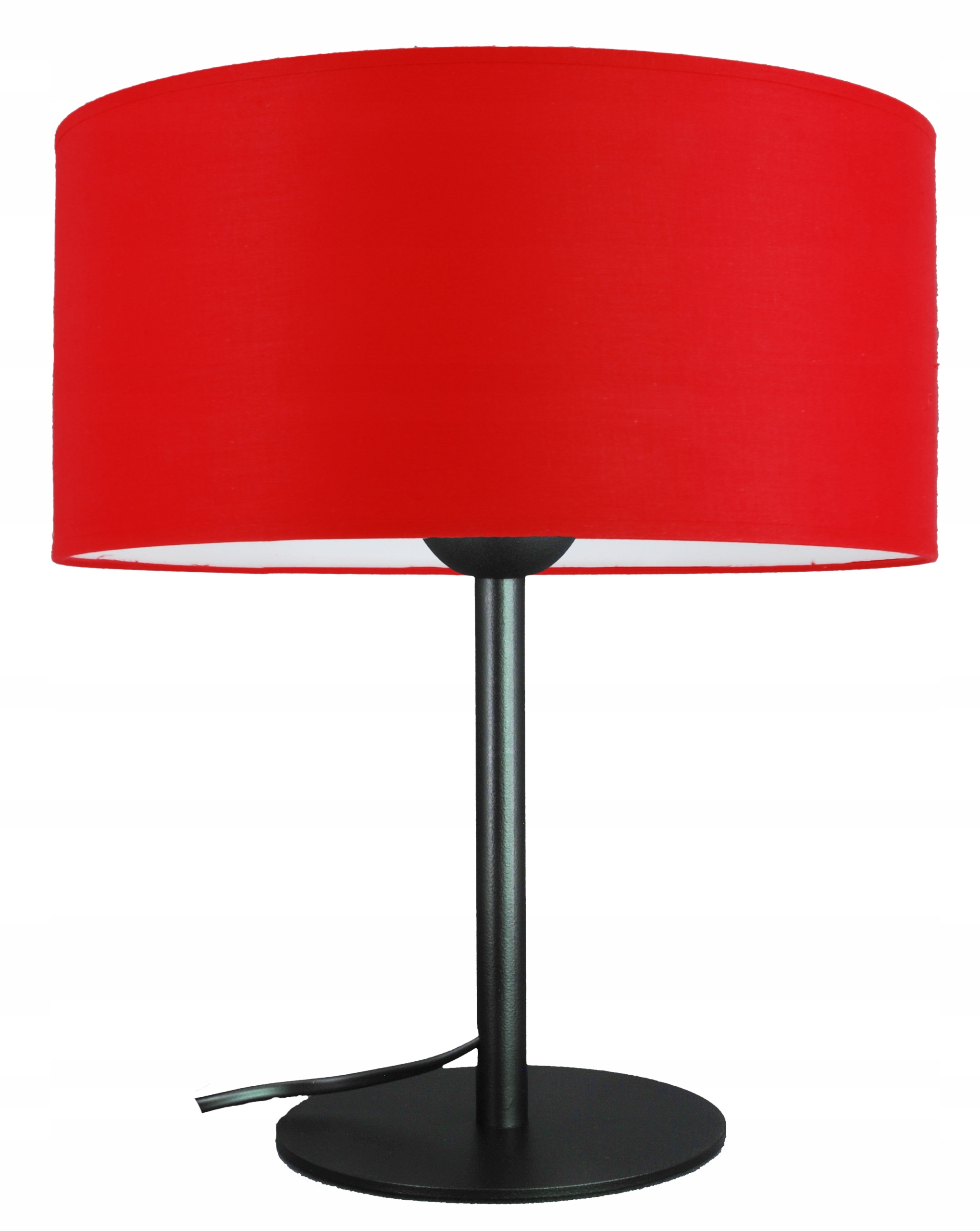 Moderní Noční lampa, stolní lampa, moderní stínítko 30 cm, červená Led