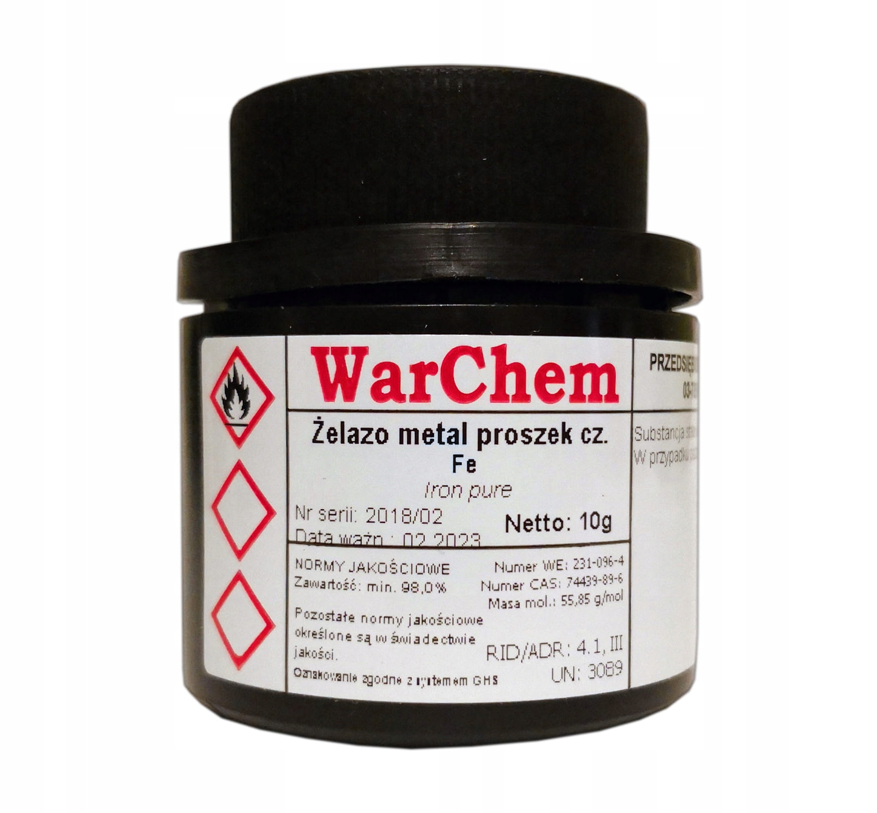 

Żelazo Metal Proszek 10g Warchem [61071]