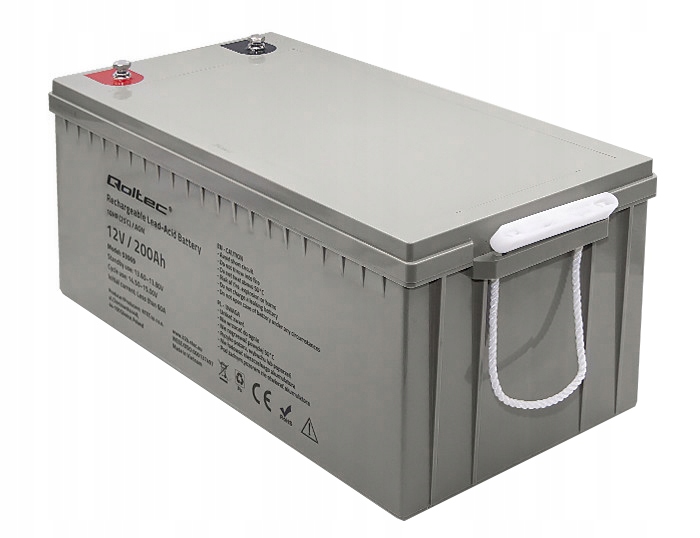 2X AKU. AGM QOLTEC 12V 200Ah ŁÓDŹ KAMPER DZIAŁKA SOLAR PRZETWORNICA UPS Napięcie 12 V