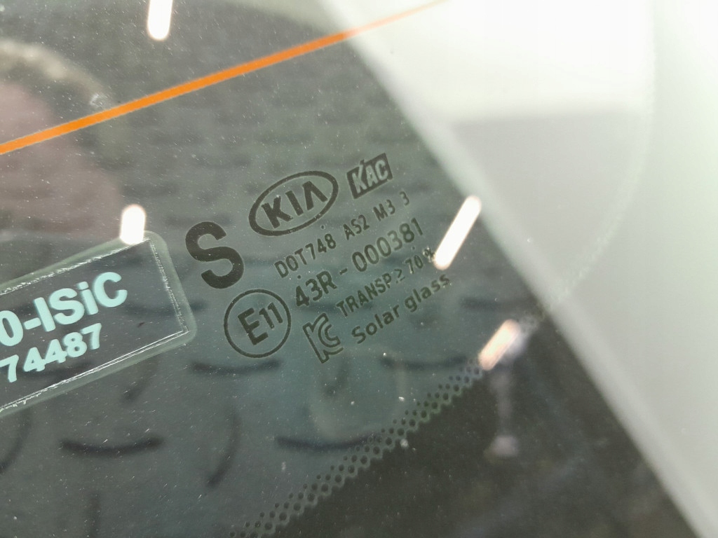 KIA OPTIMA IV SEDAN SZYBA TYŁ TYLNA PRZYCIEMNIANA Numer katalogowy części 01