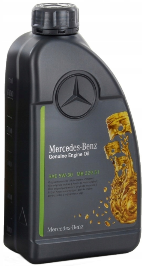 OLEJ MERCEDES ORYGINALNY 5W-30 MB 229.51 1L