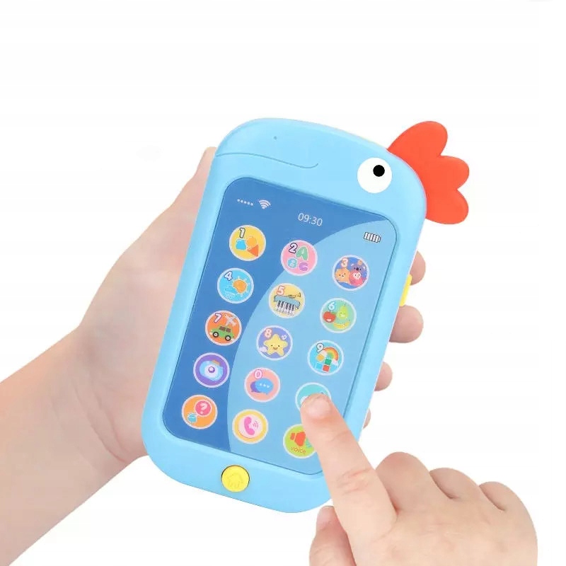 TELEFON INTERAKTYWNY EDUKACYJNY MÓWI PO POLSKU PIOSENKI KOGUCIK PIERWSZY Materiał plastik