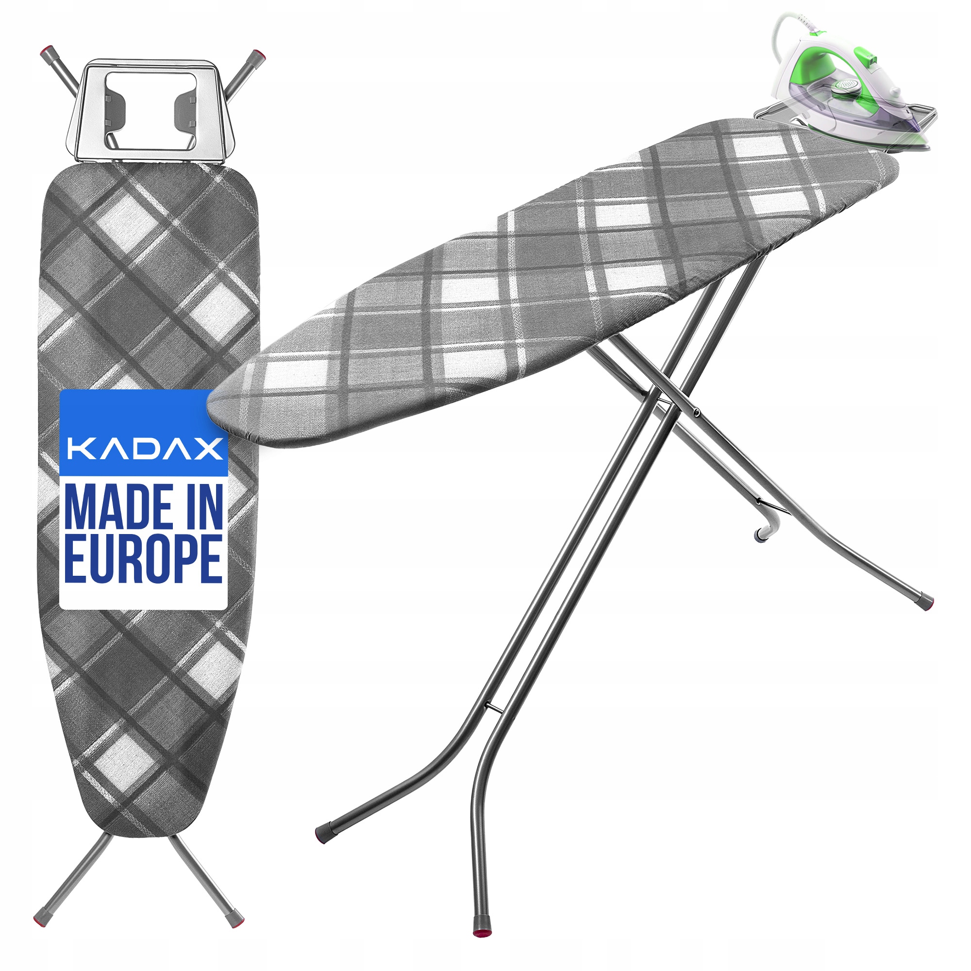 Skládací Žehlicí Prkno 120x38 cm S Držákem Na Žehličku deska stolu