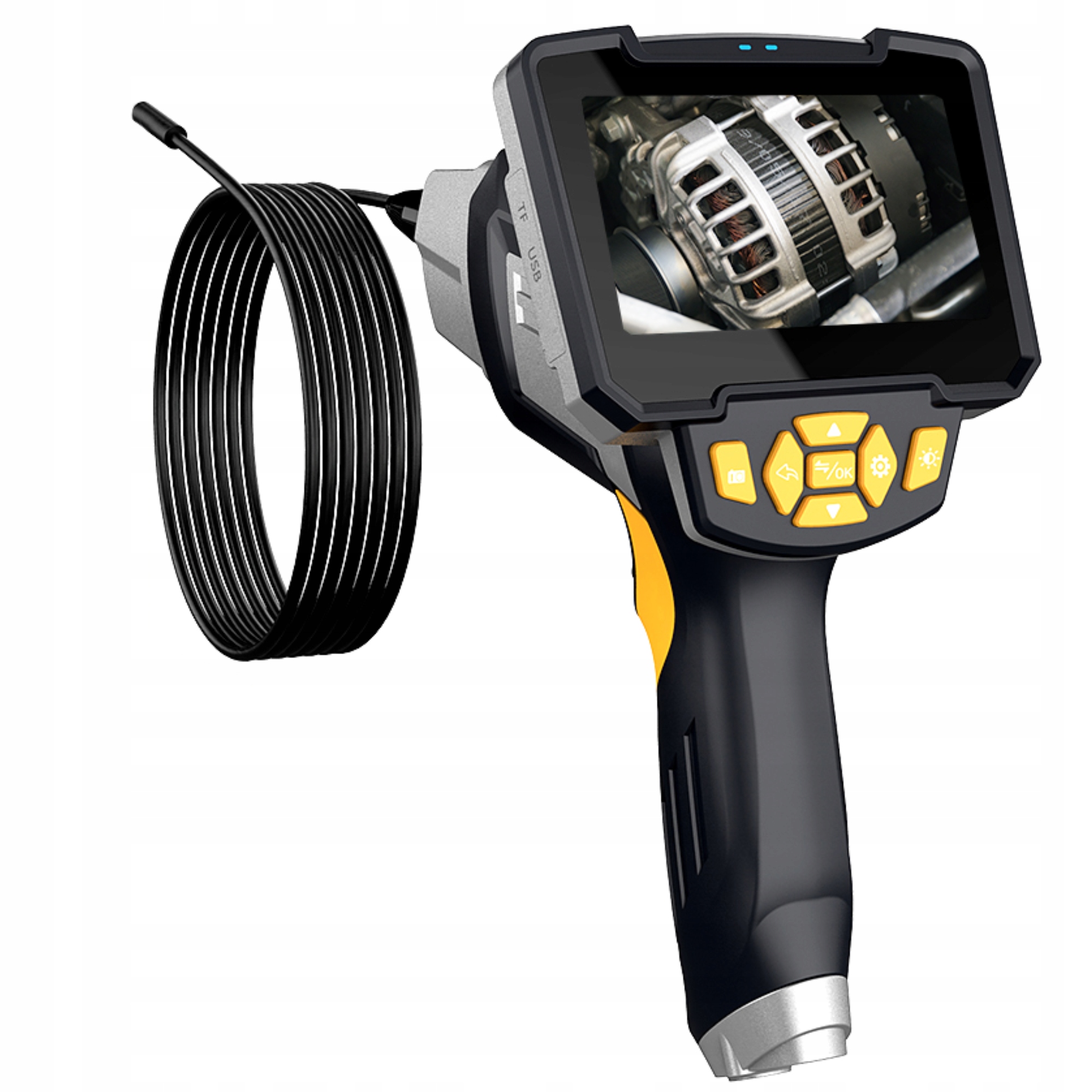 KAMERA INSPEKCYJNA WARSZTATOWA ENDOSKOP DUAL IP67 OŚWIETLENIE LED KABEL USB EAN (GTIN) 5904890521889