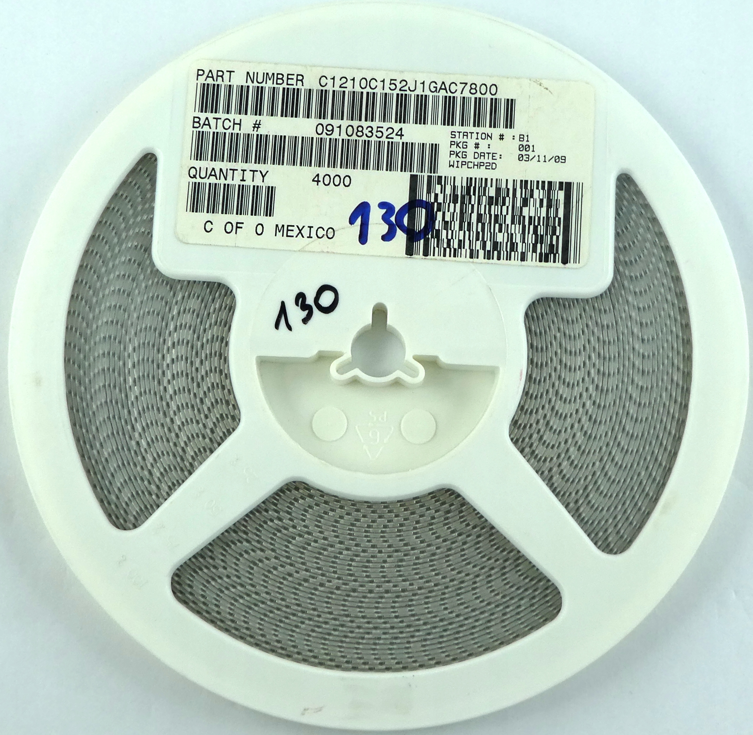 

Ceramiczny 1500pF 1,5nF 100V DC 5% 20szt.