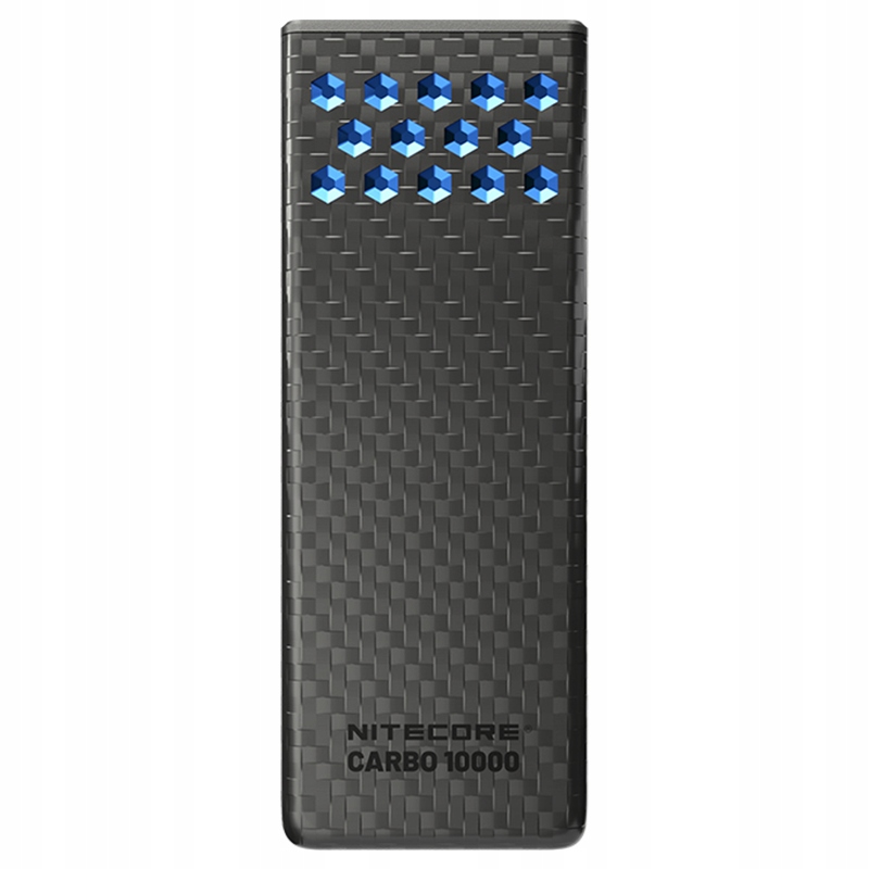 Power Bank Nitecore Carbo 10000 GEN2 (30W, Qc 3.0), čierno-modrá