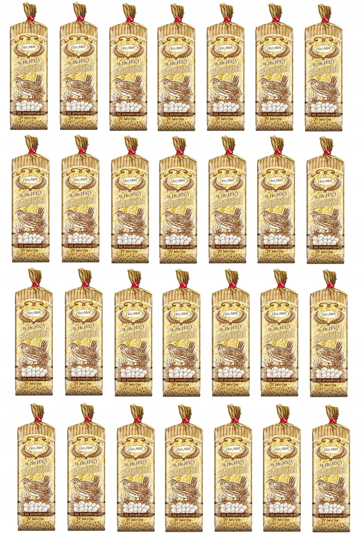 Makaron nitki z przepiórczych jaj EkMak 250 g NR49 Zgrzewka 28 sztuk