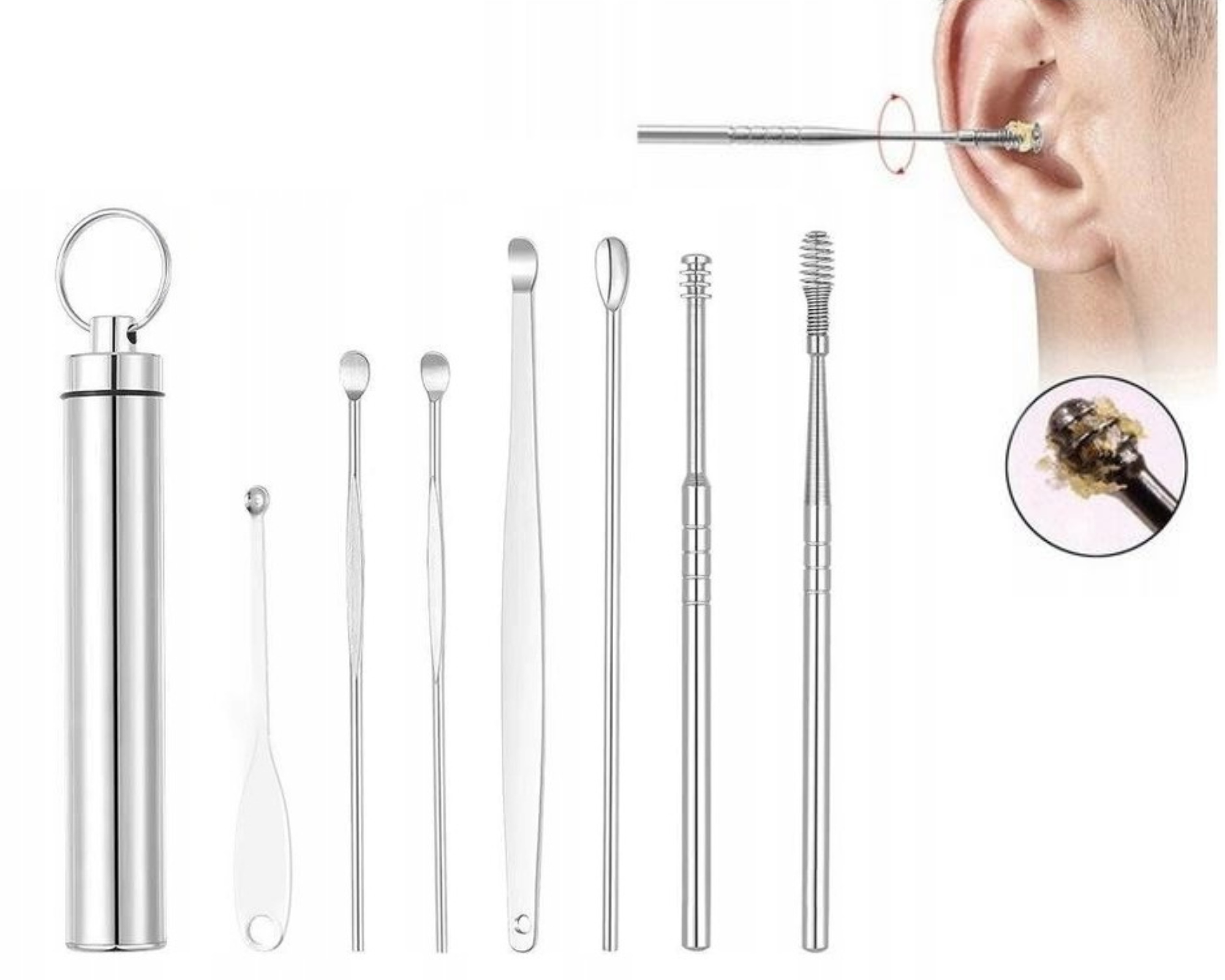 

Zestaw Do Czyszczenia Uszu 7 Elementów W Tubie