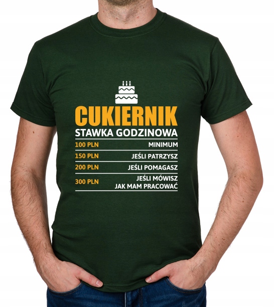

koszulka Cukiernik stawka godzinowa prezent