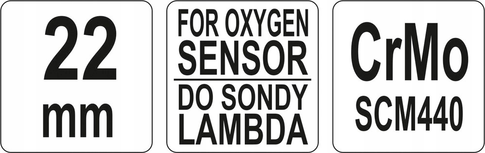 YATO - KLUCZ NASADKA DO SONDY LAMBDA 22MM YT-1753 Rodzaj klucza nasadowy