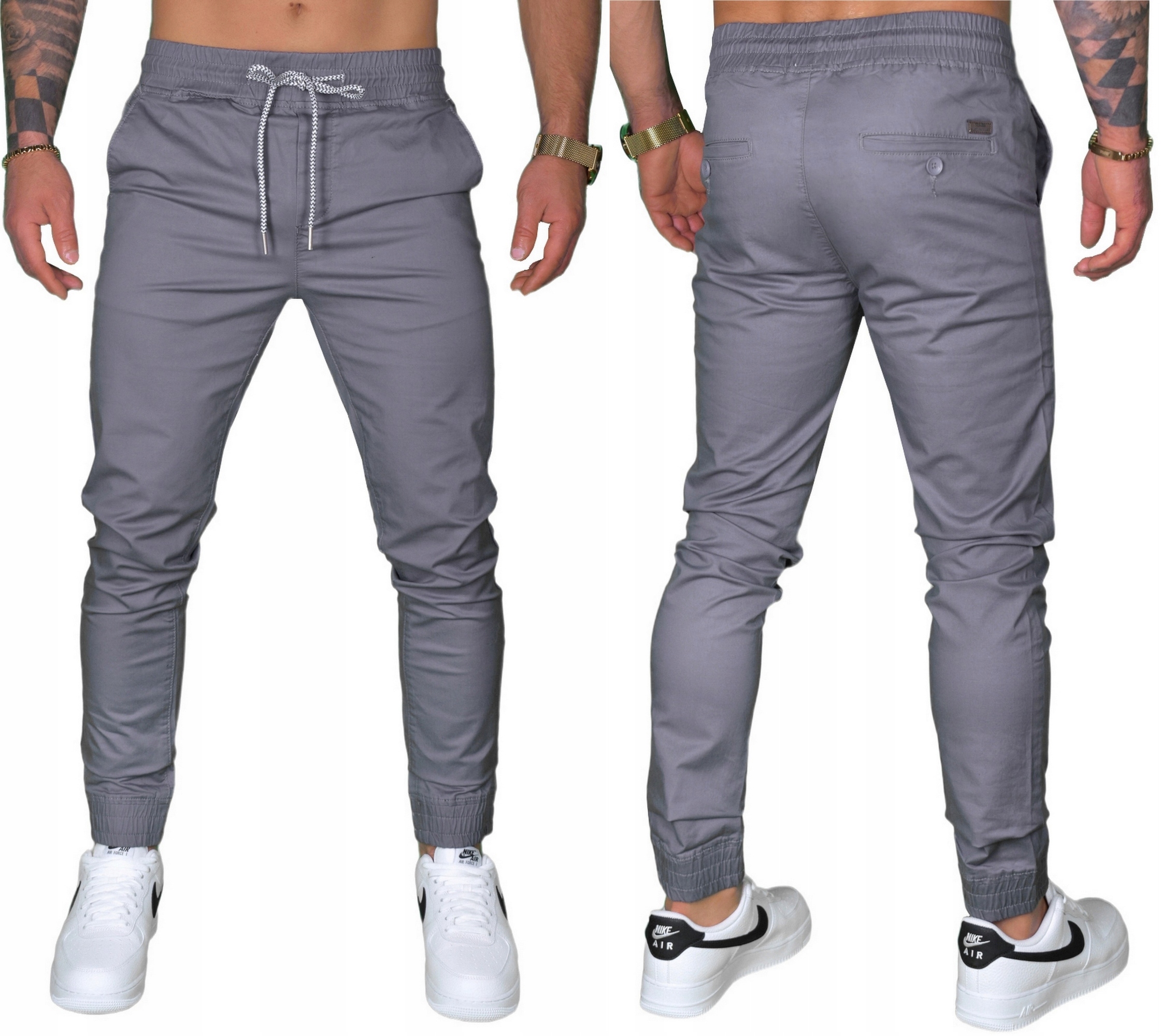 MĘSKIE SPODNIE JOGGERY JEANSY BOJÓWKI ELASTYCZNE JAKOŚĆ