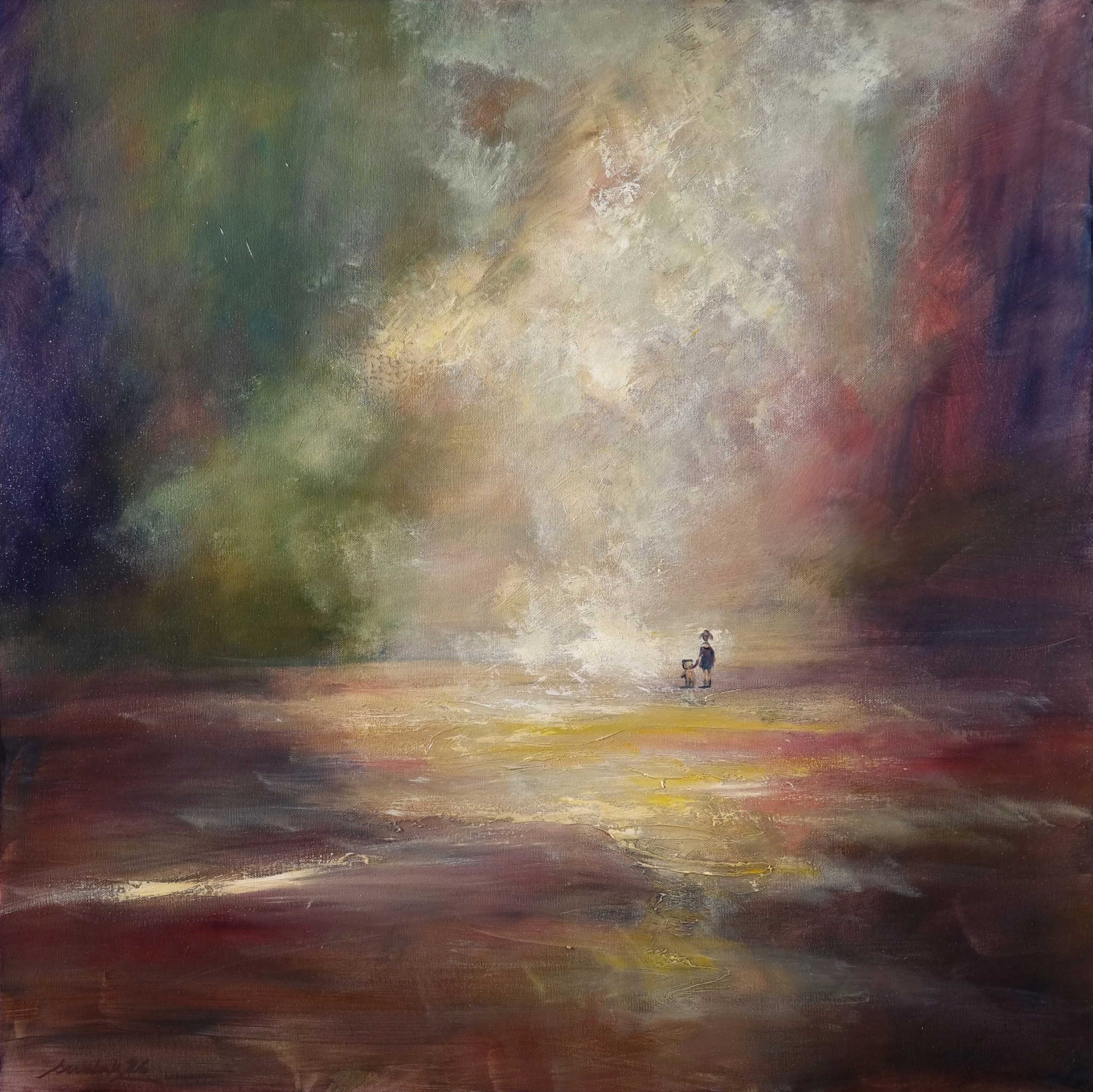 ,, Transgresja ,, obraz olejny 70/70cm Artur Sudak OD ARTYSTY