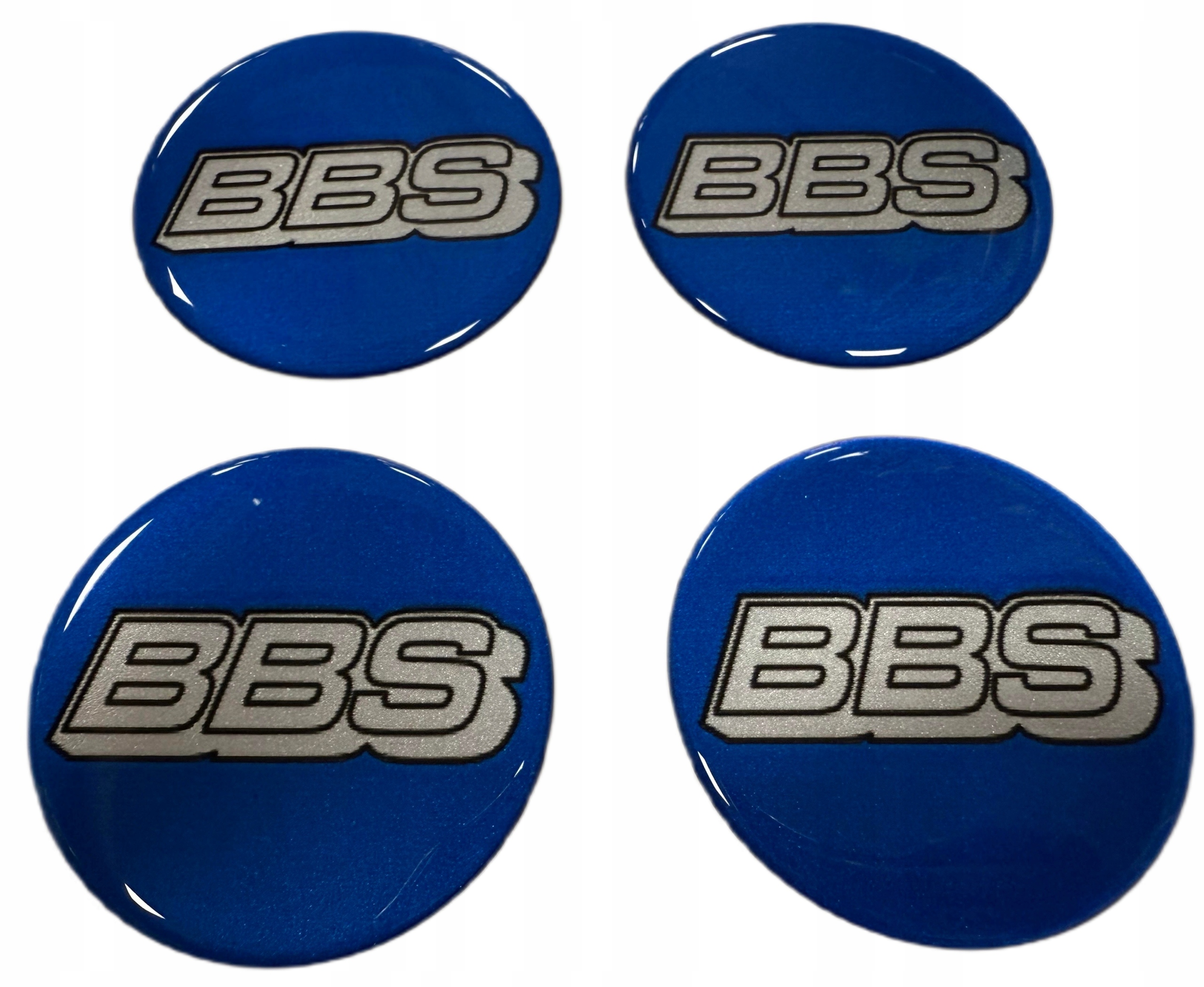 Naklejki Znaczki Emblematy Logo Bbs 55 MM 5,5 CM Niebieskie