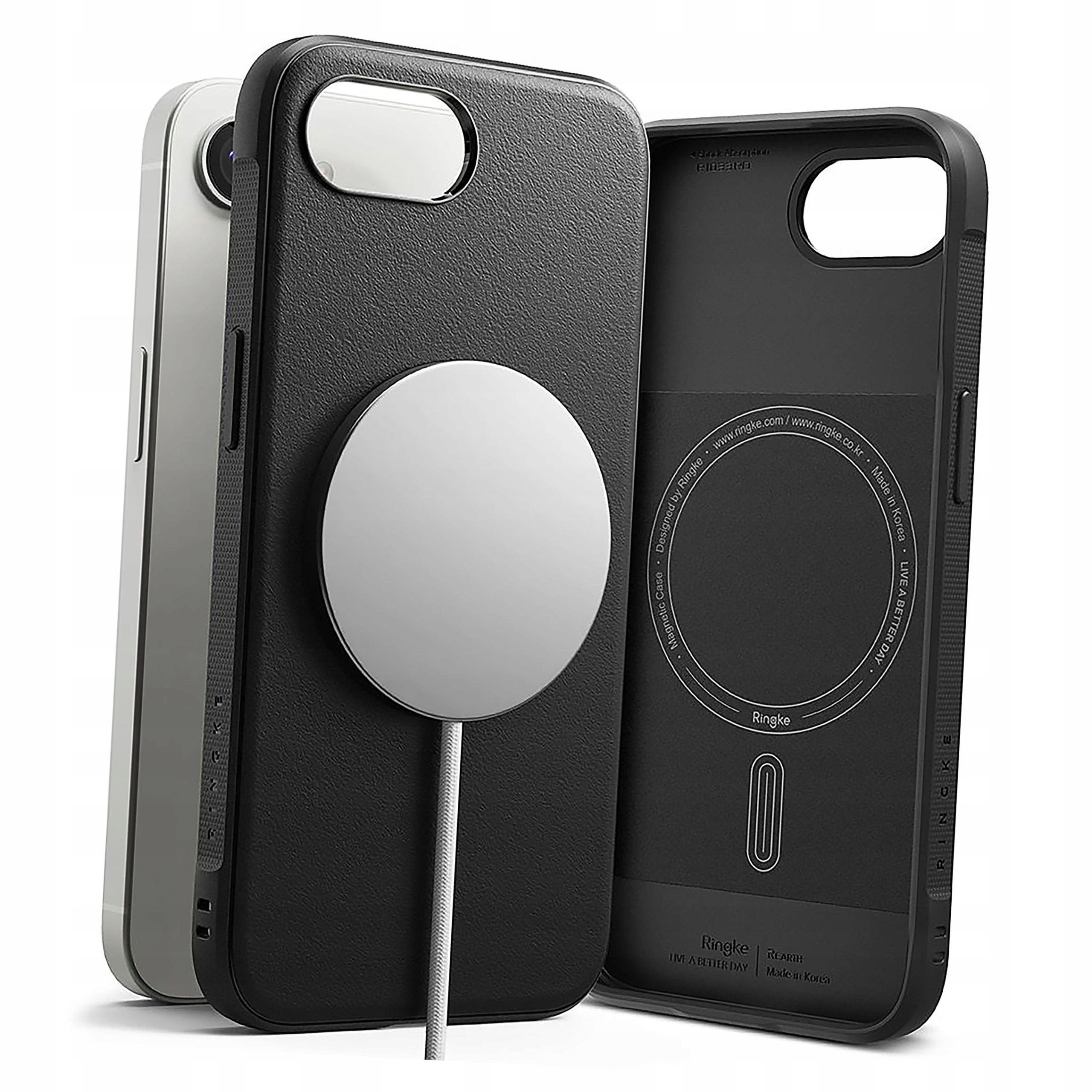Plecki Etui Ringke Onyx Magnetic Magsafe do iPhone 16e czarne