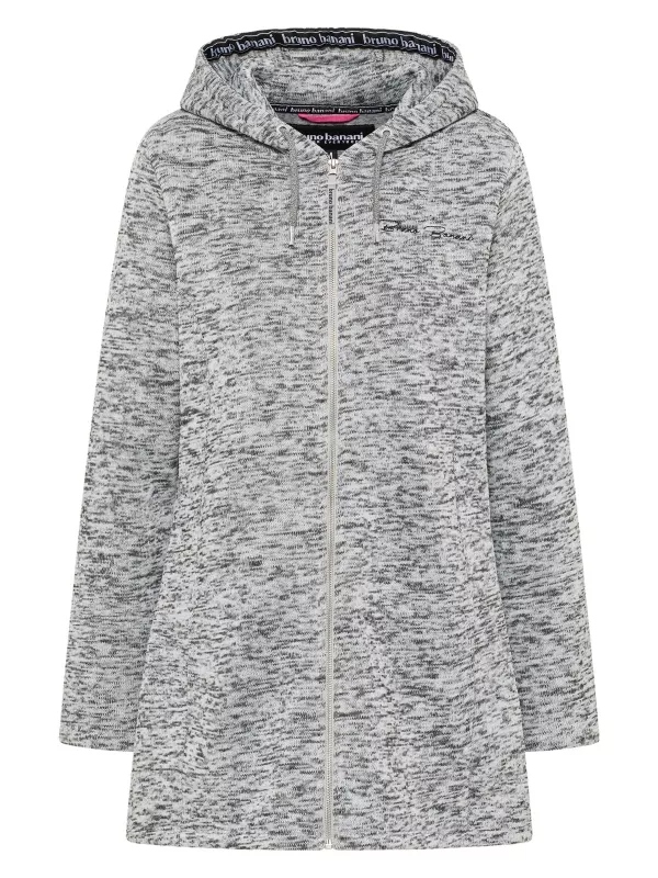 Damska Długa Bluza Rozpinana Kaptur Bruno Banani L