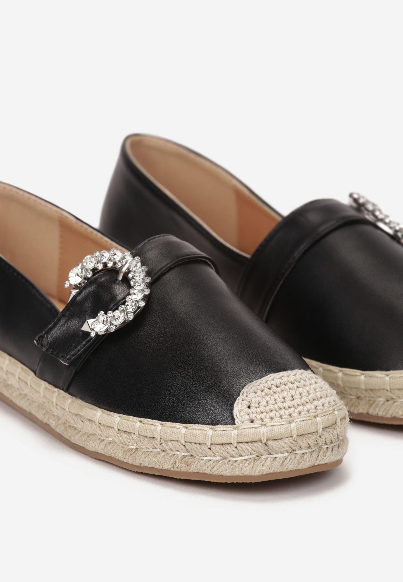 Renee Czarne Espadryle damskie 38 Ekoskóra Rozmiar 38